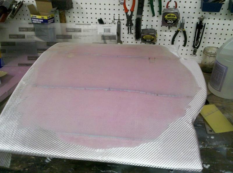 Poured resin into the front of the driver side panel.