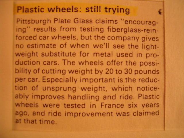 plastic lightweight wheels