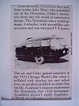 R. Buckminster Fuller's low drag DYMAXION CAR of 1934