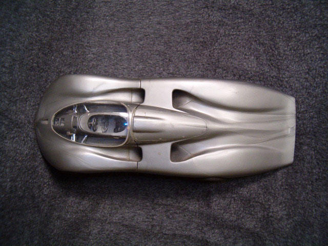 Plan-view: Oldsmobile Aerotech land speed record car,circa 1987 (note boattailing)