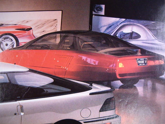 A look at the back of Ford's Probe-V with Cd0.132