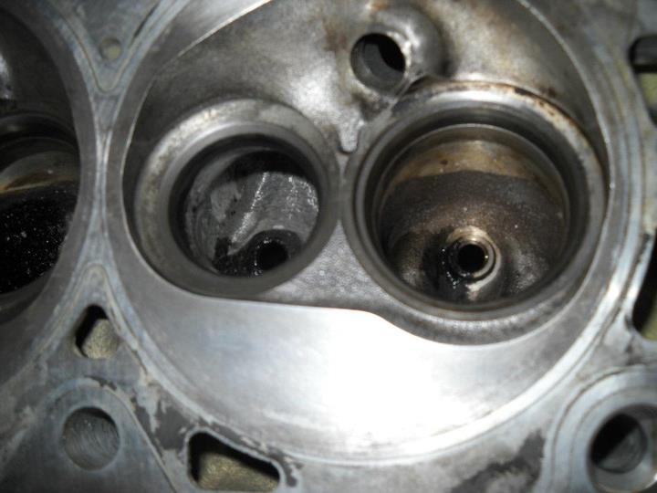 Hard to see, After Lapping the Valves