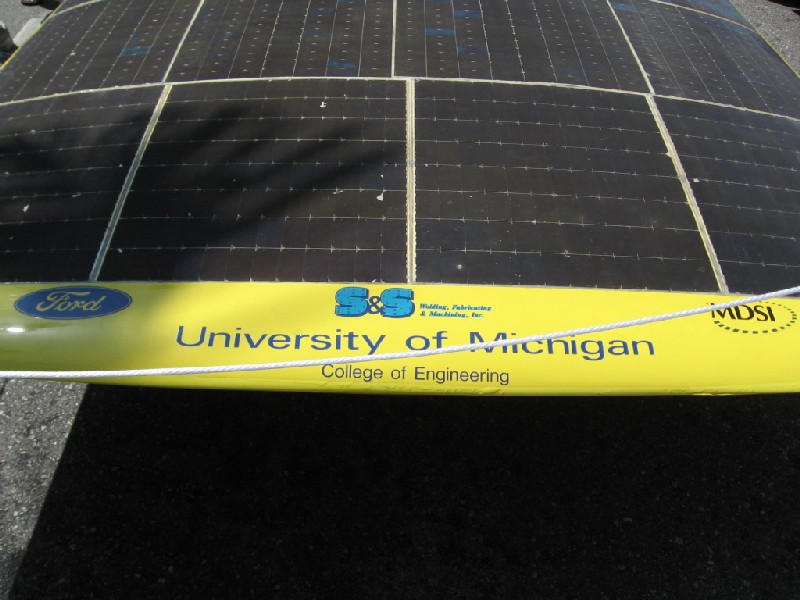 UofMichigan Solar Race Car 2001