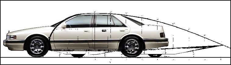 1993 cadillac seville with different center of max roof camber