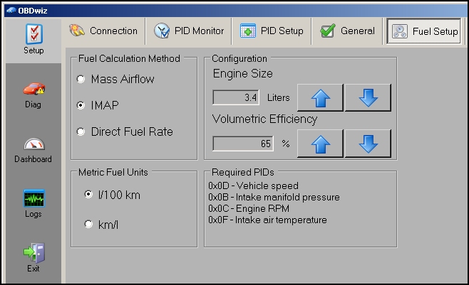 setup fuel setup