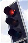 Stoplight with hole for light