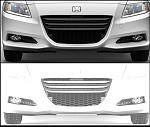 CR-Z grill with contrast image to see grill openings