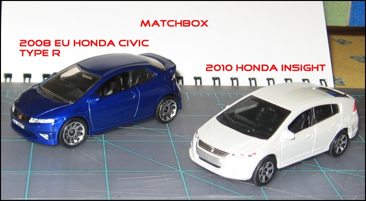 2008 EU Honda Civic Type R and 2010 Honda Insight