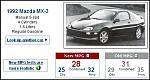 1992 Mazda MX-3 MPG