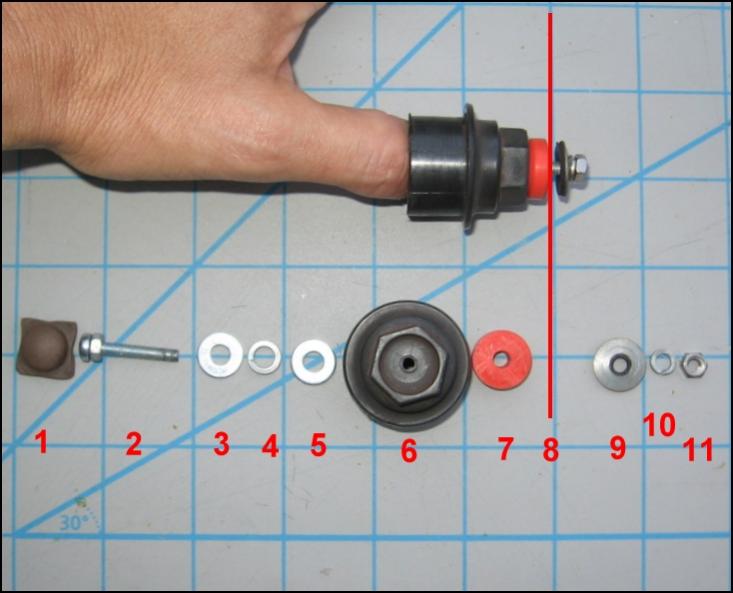 13.plastic lug nut connector layout