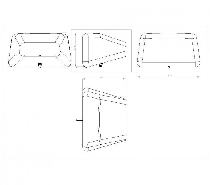 Aero Hitch box drawing view CAD