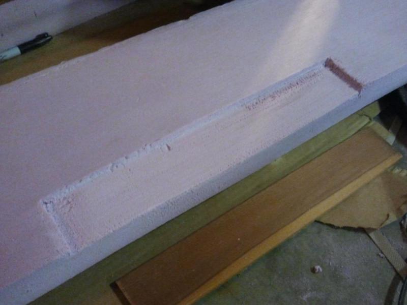 Inlay wood into foam for secure attachment.