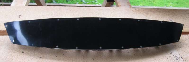 ABS cover mounted on grille frame, front view