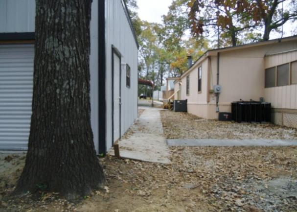 View down the new sidewalk...