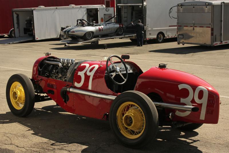 Old racing car that was there to drive on the new pavement. Not part of the GGP, but it might do well with a Kubota tractor engine!