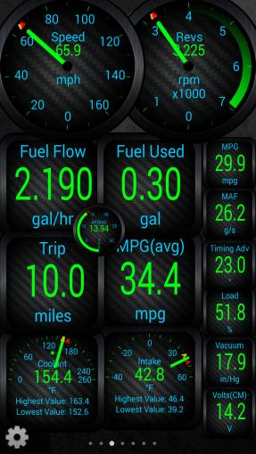 Torque App for android on a $10 Bluetooth scantool.