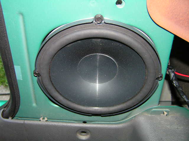 Infinity 6010CS Speaker Installed In Backseat Location Passenger Side