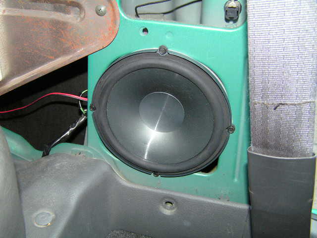 Infinity 6010CS Speaker Installed In Backseat Location Driver Side