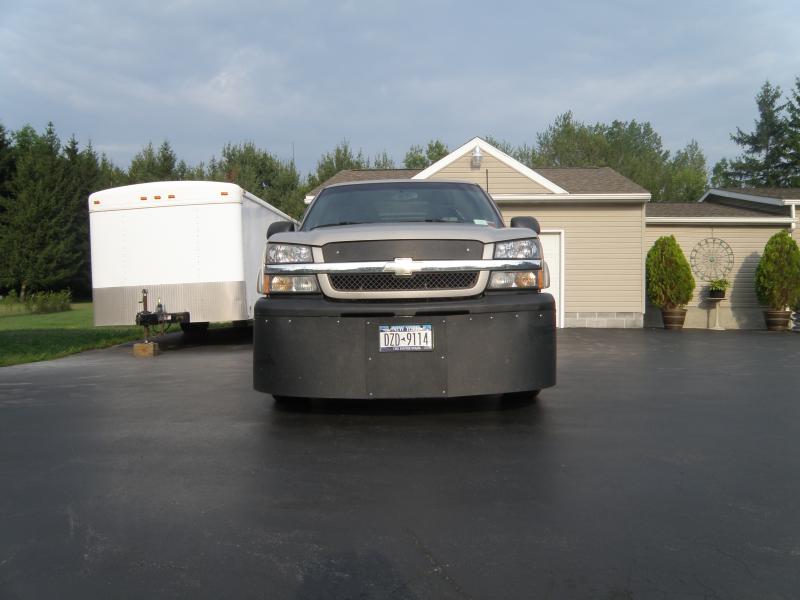 ABS upper grill block and front air damn with 5.5 inches of clearance.