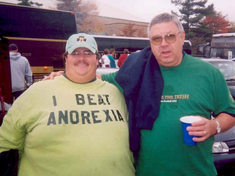 I beat anorexia! 
from <http://www.owensworld.com/funnyimages/view-309.htm>
