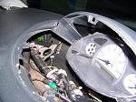 This is the view of the instrument cluster with out the trim cover. There is plenty of space to add other components.