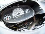 This is the view of the instrument cluster with out the trim cover. There is plenty of space to add other components.