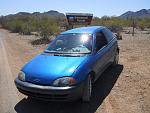 2000 Geo Metro 5 speed manual, 1 liter 3 cylinder on 2000 mile road trip to Arizona deserts in March.  Trip fuel economy average overall = 50MPG.