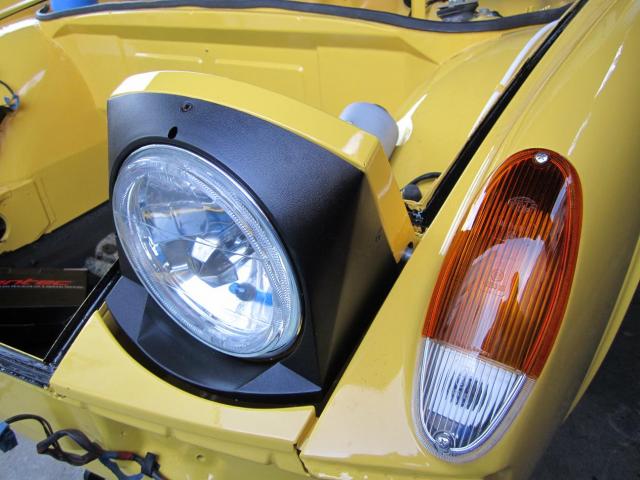 Everything was restored from the ground up and modernized, including the headlight conversion to HID.