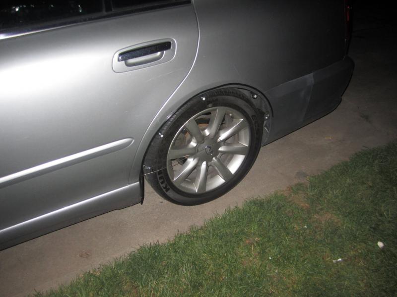 APRIL 2011:
Installed clear wheel skirts