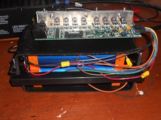 This is my second attempt at a lightwieght aux battery pack.  The BMS and batteries are show prior to covering.  This did not seen to work for my application however I did not have the proper disconnects installed.