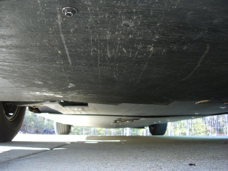 front view at ground level at ride height.  it is har dto show the belly pan without a lift.