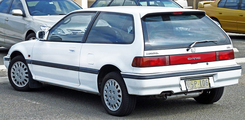 1989 1991 Honda Civic (ED) GL hatchback 01