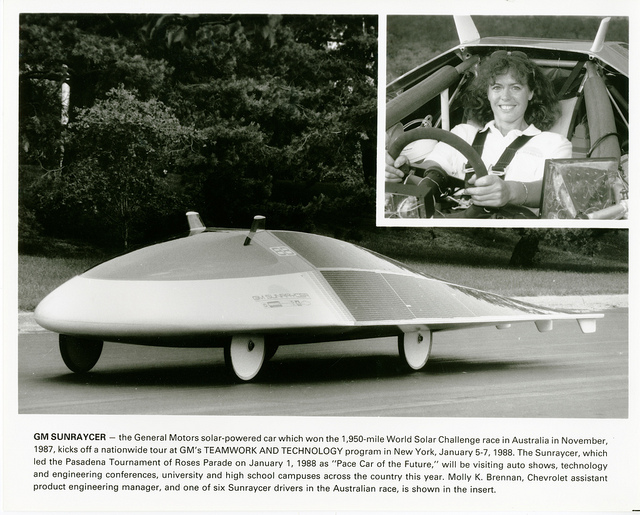 1987 GM Sunraycer solar car.