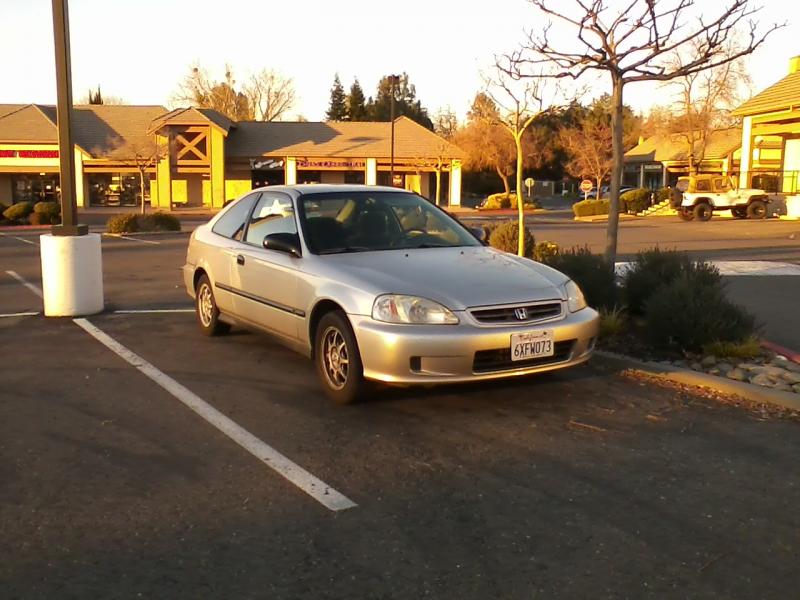 My 2000 Civic HX at sunset