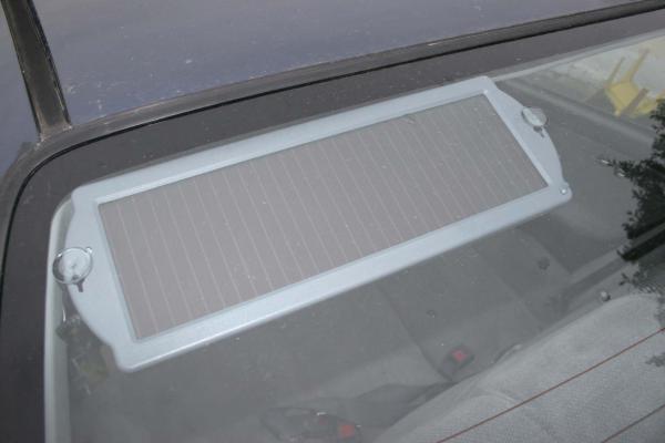 solar panel in rear window